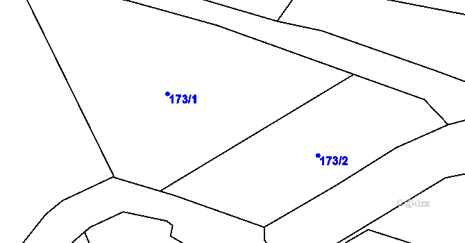 Parcela st. 173 v KÚ Jasenka, Katastrální mapa