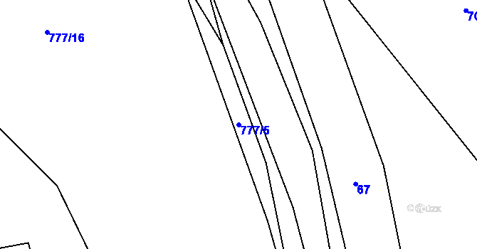 Parcela st. 777/5 v KÚ Jasenka, Katastrální mapa