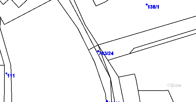 Parcela st. 793/24 v KÚ Jasenka, Katastrální mapa