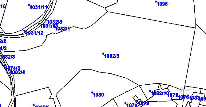 Parcela st. 1082/5 v KÚ Jasenka, Katastrální mapa