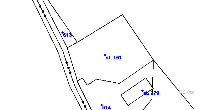 Parcela st. 161 v KÚ Všelibice, Katastrální mapa