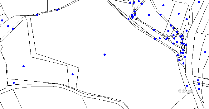 Parcela st. 186/1 v KÚ Všepadly, Katastrální mapa