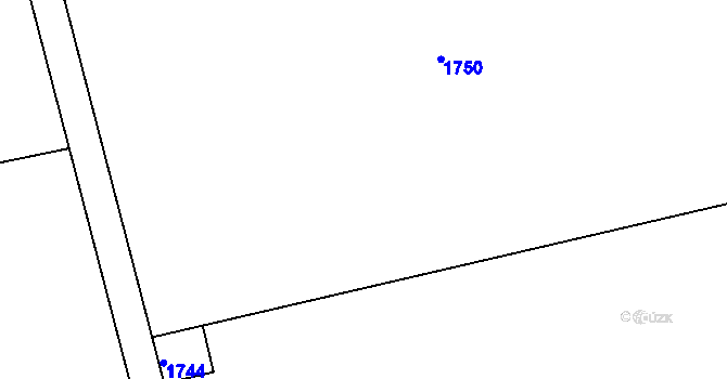 Parcela st. 522/13 v KÚ Všeradice, Katastrální mapa