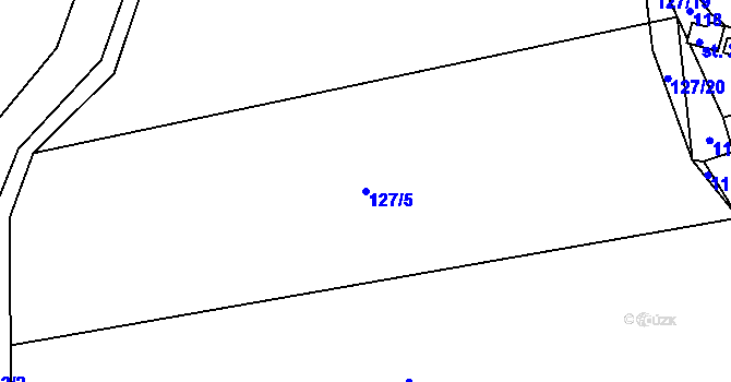 Parcela st. 127/5 v KÚ Vyklantice, Katastrální mapa