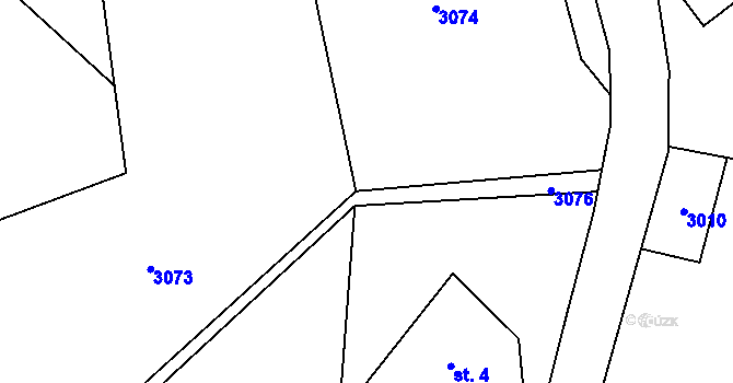 Parcela st. 5/2 v KÚ Valteřice u Výprachtic, Katastrální mapa