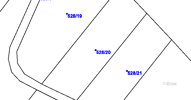 Parcela st. 528/20 v KÚ Vyskytná nad Jihlavou, Katastrální mapa