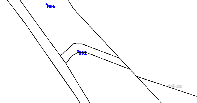 Parcela st. 273/2 v KÚ Možděnice, Katastrální mapa