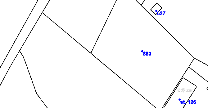 Parcela st. 113/30 v KÚ Možděnice, Katastrální mapa