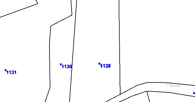Parcela st. 445/16 v KÚ Rváčov u Hlinska, Katastrální mapa