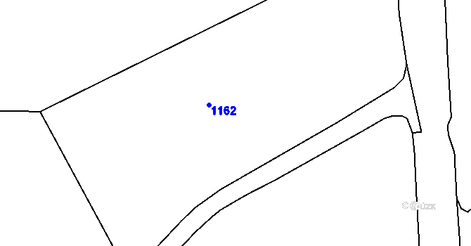 Parcela st. 457/15 v KÚ Rváčov u Hlinska, Katastrální mapa