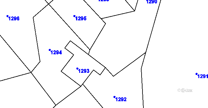Parcela st. 140/4 v KÚ Vysoká u Valašského Meziříčí, Katastrální mapa
