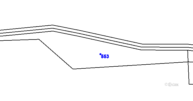 Parcela st. 71 v KÚ Podhůří u Vysoké Pece, Katastrální mapa