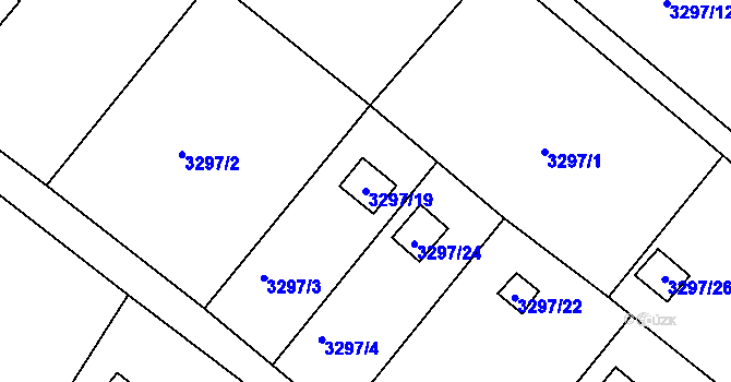 Parcela st. 3297/19 v KÚ Vysoké Mýto, Katastrální mapa