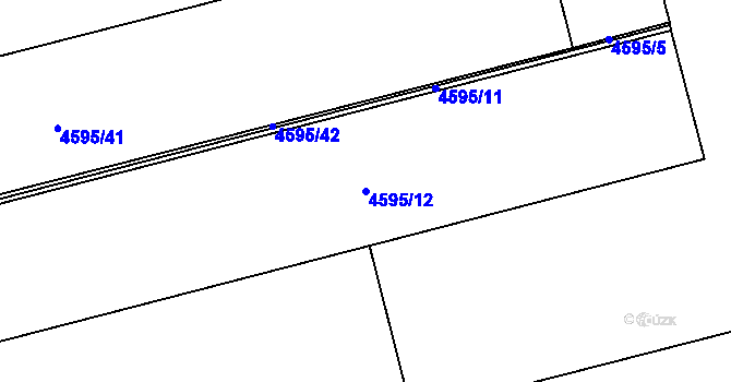 Parcela st. 4595/12 v KÚ Vysoké Mýto, Katastrální mapa