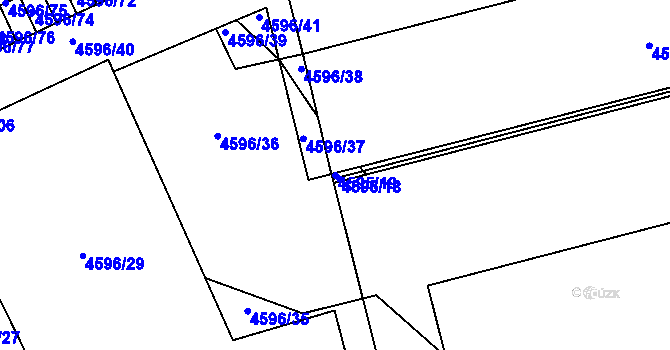 Parcela st. 4595/19 v KÚ Vysoké Mýto, Katastrální mapa