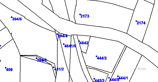 Parcela st. 4842 v KÚ Vysoké Mýto, Katastrální mapa