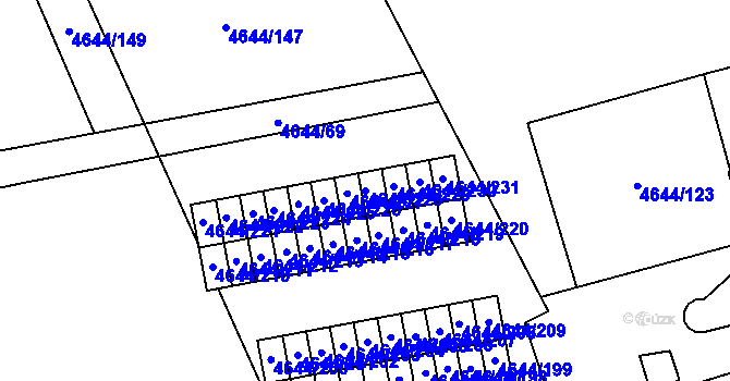 Parcela st. 4644/228 v KÚ Vysoké Mýto, Katastrální mapa