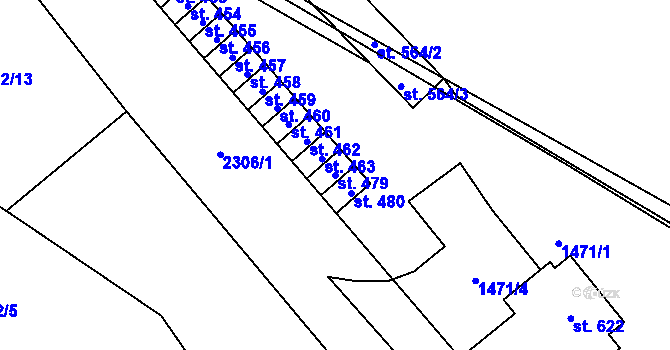 Parcela st. 479 v KÚ Vysoké nad Jizerou, Katastrální mapa