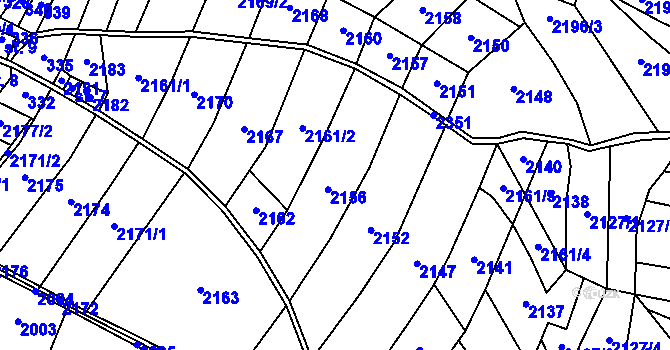 Parcela st. 2161 v KÚ Vysoké nad Jizerou, Katastrální mapa