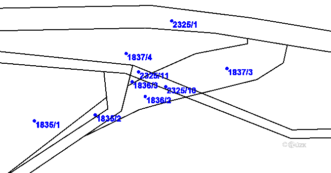 Parcela st. 2325/10 v KÚ Vysoké nad Jizerou, Katastrální mapa