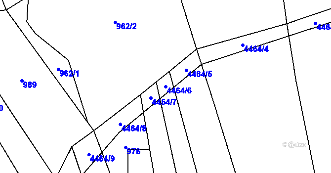 Parcela st. 4464/6 v KÚ Vysoké Pole, Katastrální mapa