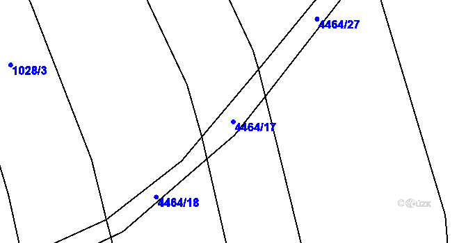 Parcela st. 4464/17 v KÚ Vysoké Pole, Katastrální mapa