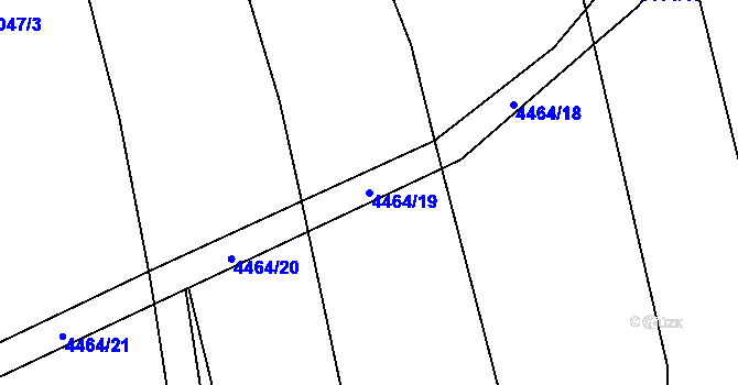 Parcela st. 4464/19 v KÚ Vysoké Pole, Katastrální mapa