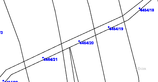 Parcela st. 4464/20 v KÚ Vysoké Pole, Katastrální mapa