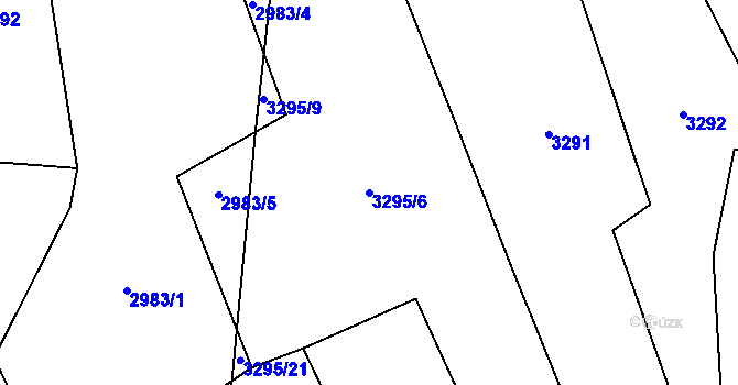 Parcela st. 3295/6 v KÚ Vysoké Pole, Katastrální mapa
