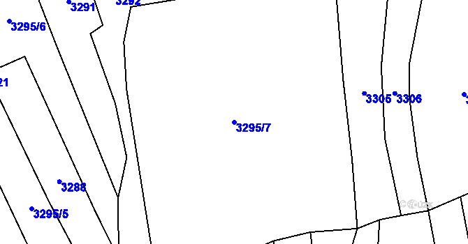 Parcela st. 3295/7 v KÚ Vysoké Pole, Katastrální mapa