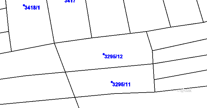 Parcela st. 3295/12 v KÚ Vysoké Pole, Katastrální mapa