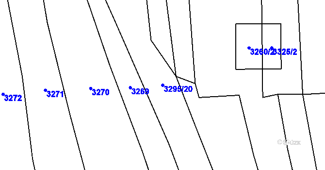 Parcela st. 3295/20 v KÚ Vysoké Pole, Katastrální mapa