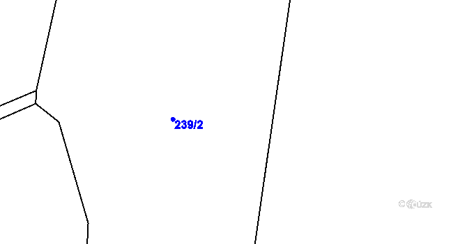 Parcela st. 239/3 v KÚ Vysoký Újezd u Berouna, Katastrální mapa