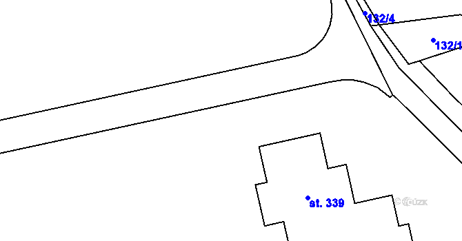 Parcela st. 124/4 v KÚ Vysoký Újezd u Berouna, Katastrální mapa