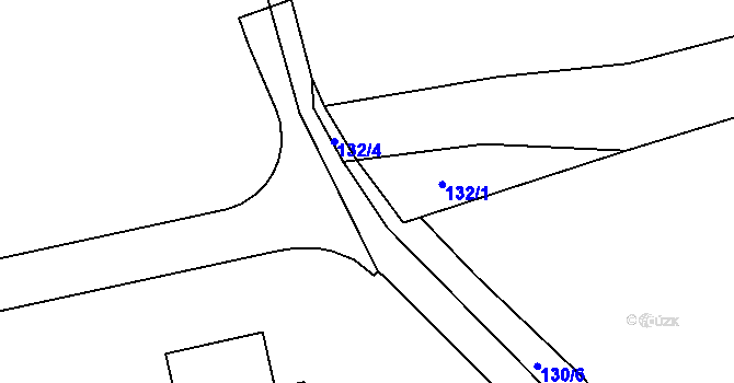 Parcela st. 132/3 v KÚ Vysoký Újezd u Berouna, Katastrální mapa