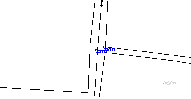Parcela st. 337/1 v KÚ Vysoký Újezd u Berouna, Katastrální mapa