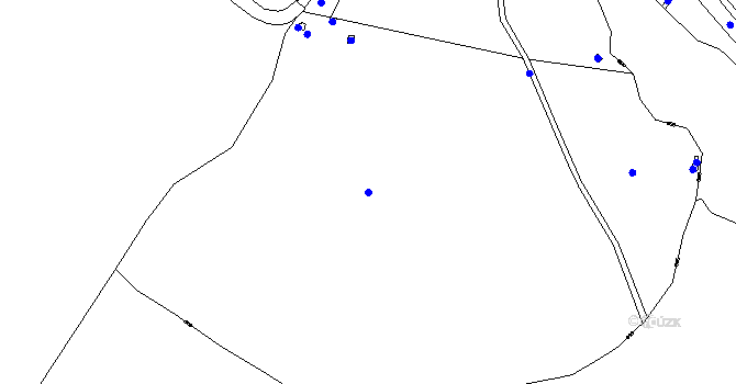 Parcela st. 410/1 v KÚ Vyžlovka, Katastrální mapa