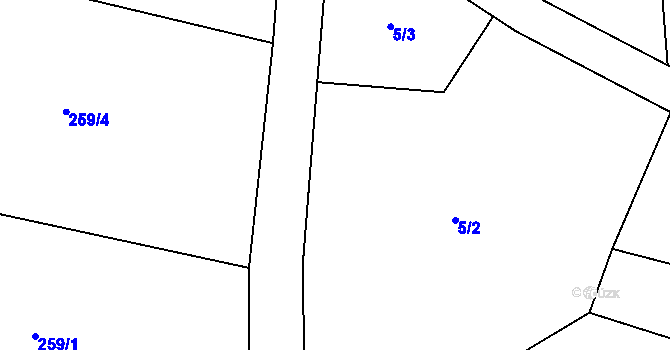 Parcela st. 2/1 v KÚ Křišťanovice u Záblatí, Katastrální mapa