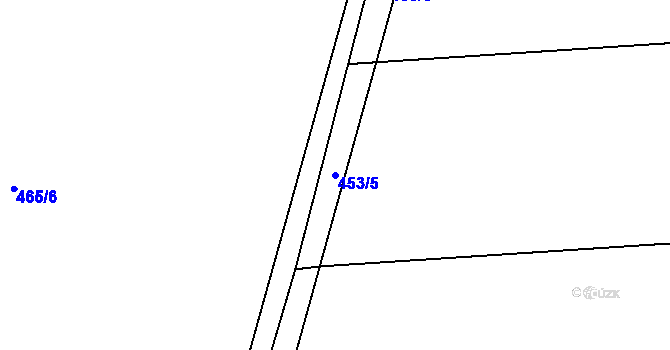 Parcela st. 453/5 v KÚ Záblatí u Bohumína, Katastrální mapa