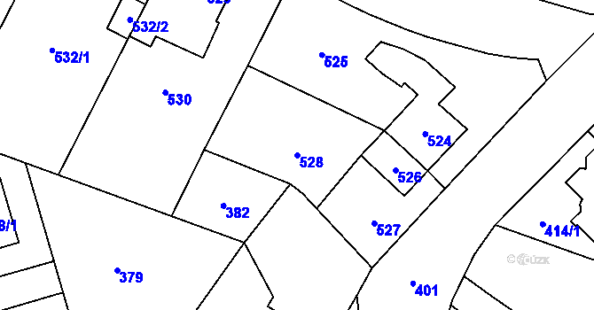Parcela st. 528 v KÚ Zábřeh na Moravě, Katastrální mapa