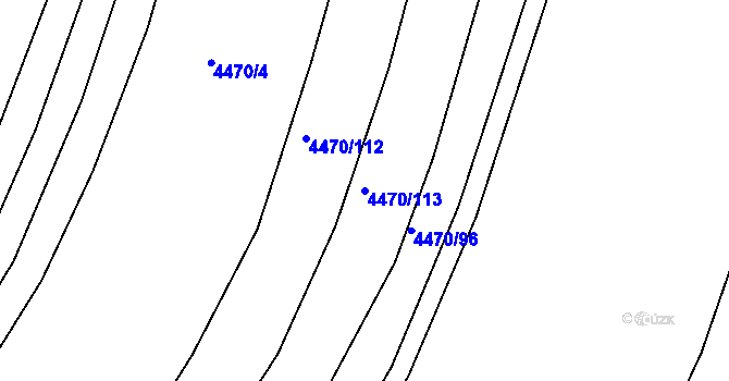 Parcela st. 4470/113 v KÚ Zábřeh na Moravě, Katastrální mapa