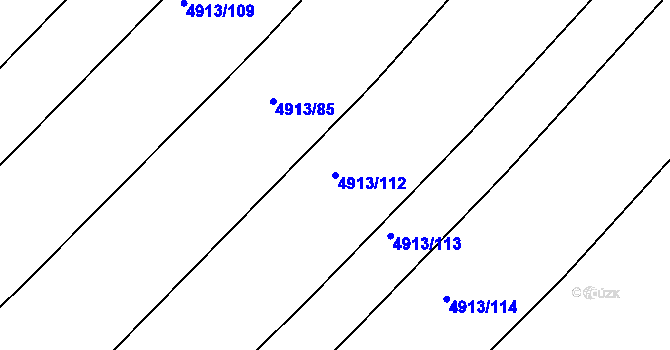 Parcela st. 4913/112 v KÚ Zábřeh na Moravě, Katastrální mapa