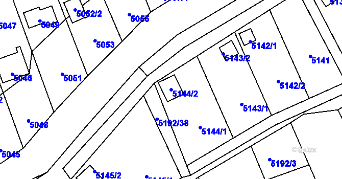 Parcela st. 5144/2 v KÚ Zábřeh na Moravě, Katastrální mapa