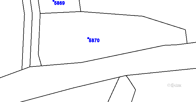 Parcela st. 862/3 v KÚ Zadní Chodov, Katastrální mapa