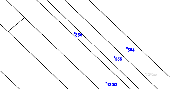 Parcela st. 129/8 v KÚ Zahnašovice, Katastrální mapa