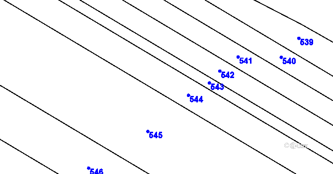 Parcela st. 101/18 v KÚ Zahnašovice, Katastrální mapa