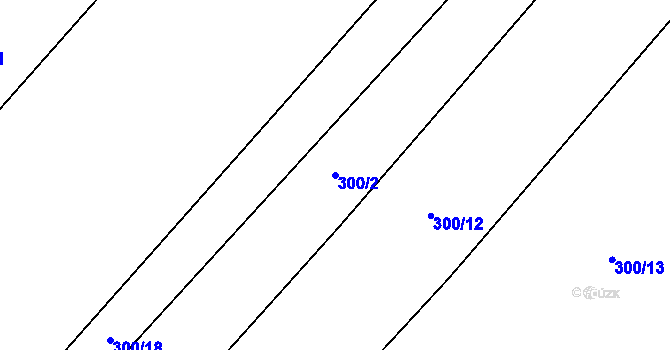 Parcela st. 300/2 v KÚ Sedlec u Litoměřic, Katastrální mapa