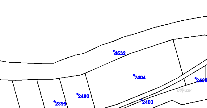 Parcela st. 1259/1 v KÚ Záchlumí, Katastrální mapa
