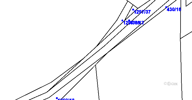 Parcela st. 430/11 v KÚ Zaječov, Katastrální mapa