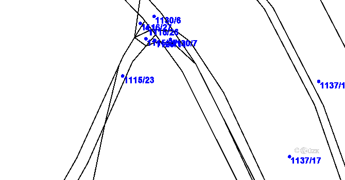Parcela st. 1129/12 v KÚ Zaječov, Katastrální mapa